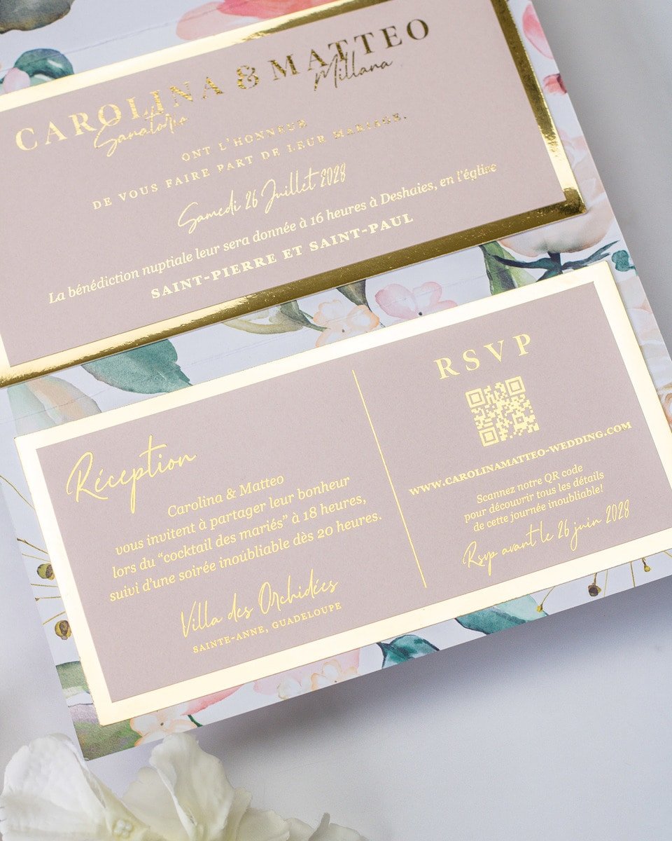 Vany - Echantillon - Faire - part - Luxe Carterie Studio