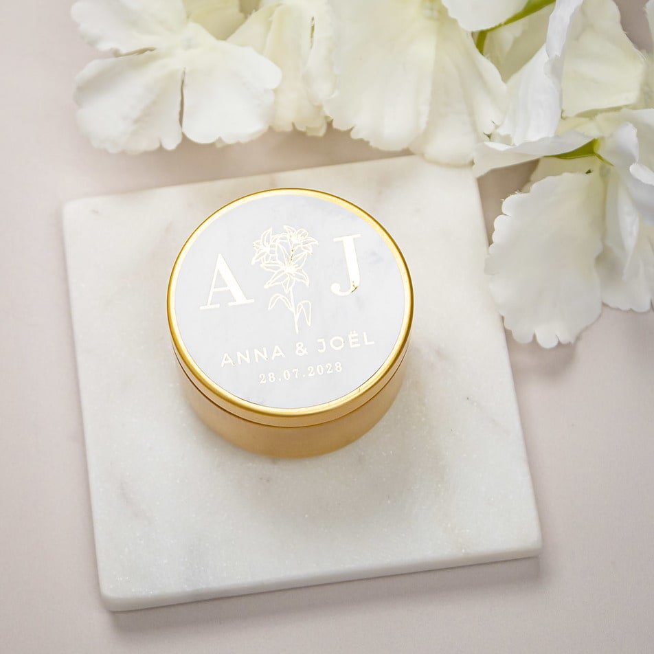 "Viola - Sticker" - Faire-part de mariage chic, élégant et romantique avec dorure or - Wedding stationery - Création Luxe Carterie Studio