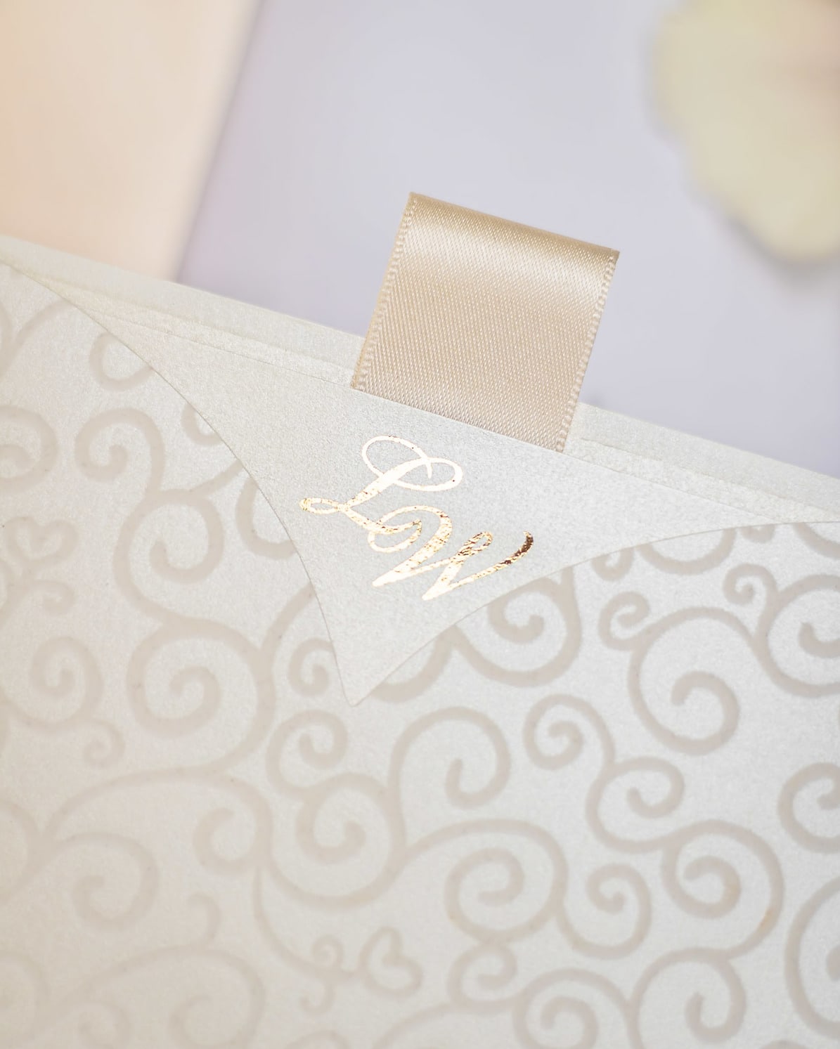 "Willa" - Faire-part de mariage chic, élégant et romantique avec dorure or - Wedding stationery - Création Luxe Carterie Studio