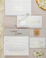 "Adèle" - Faire-part de mariage chic, élégant et romantique avec dorure or - Wedding stationery - Création Luxe Carterie Studio