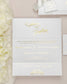 "Adèle" - Faire-part de mariage chic, élégant et romantique avec dorure or - Wedding stationery - Création Luxe Carterie Studio