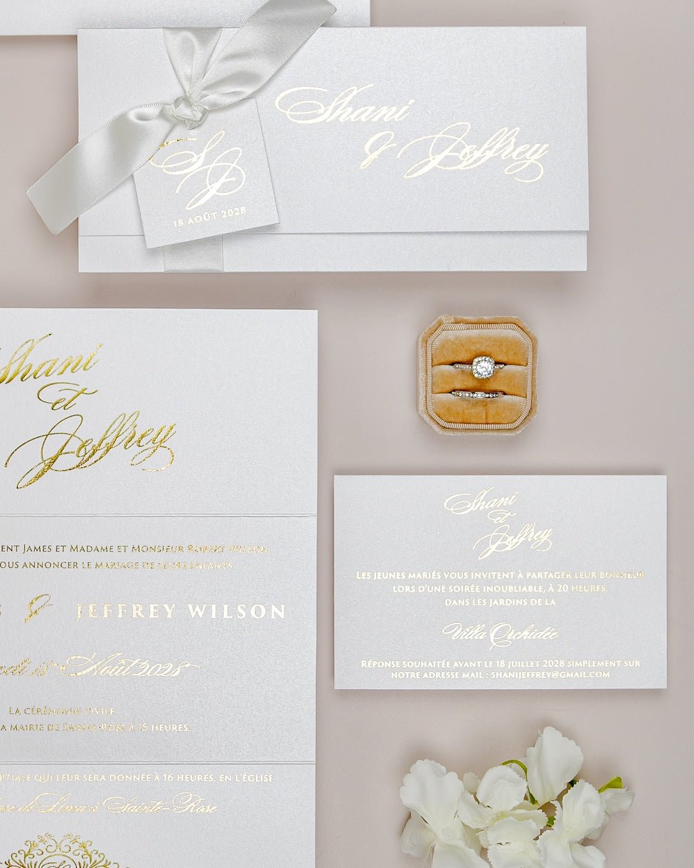 Adèle - Échantillon - Faire - part - Luxe Carterie Studio