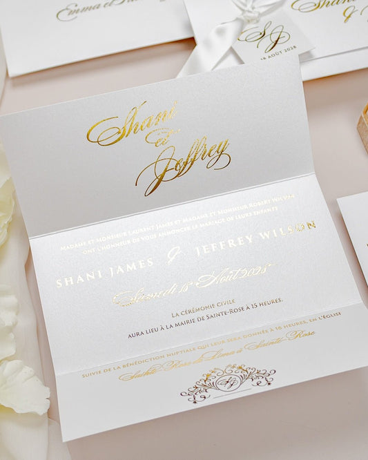 Adèle - Échantillon - Faire - part - Luxe Carterie Studio