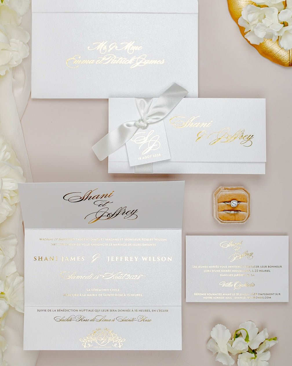 Adèle - Échantillon - Faire - part - Luxe Carterie Studio