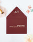 AIMEE - Enveloppe épaisse Initiales - Enveloppe - 12 cm x 16.5 cm - Luxe Carterie Studio