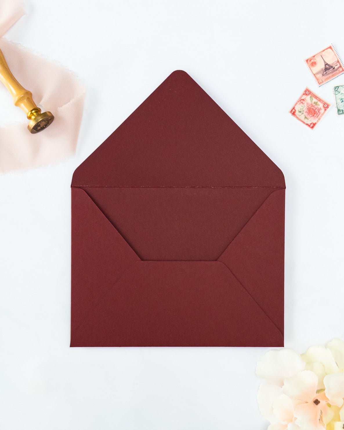 AIMEE - Enveloppe épaisse Initiales - Enveloppe - 12 cm x 16.5 cm - Luxe Carterie Studio