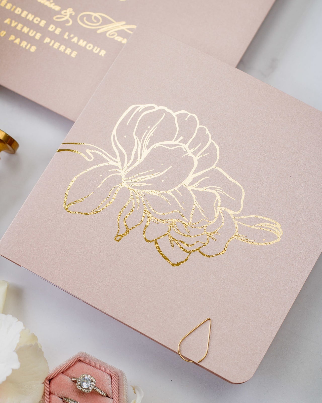 Alamanda - Échantillon - Faire - part - Luxe Carterie Studio