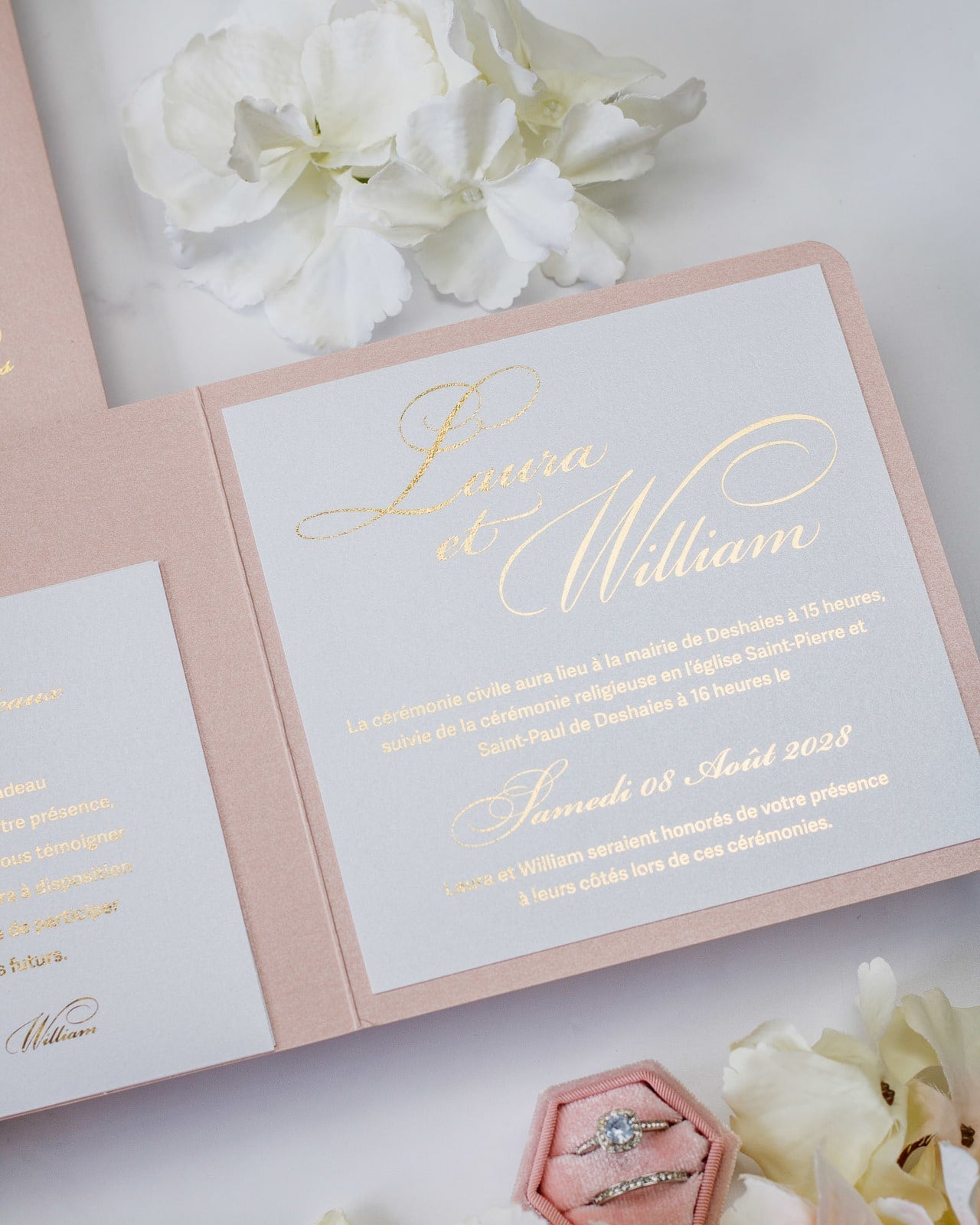Alamanda - Échantillon - Faire - part - Luxe Carterie Studio