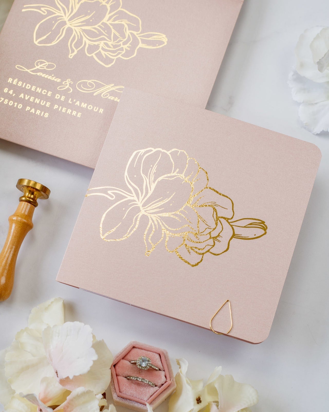 Alamanda - Échantillon - Faire - part - Luxe Carterie Studio