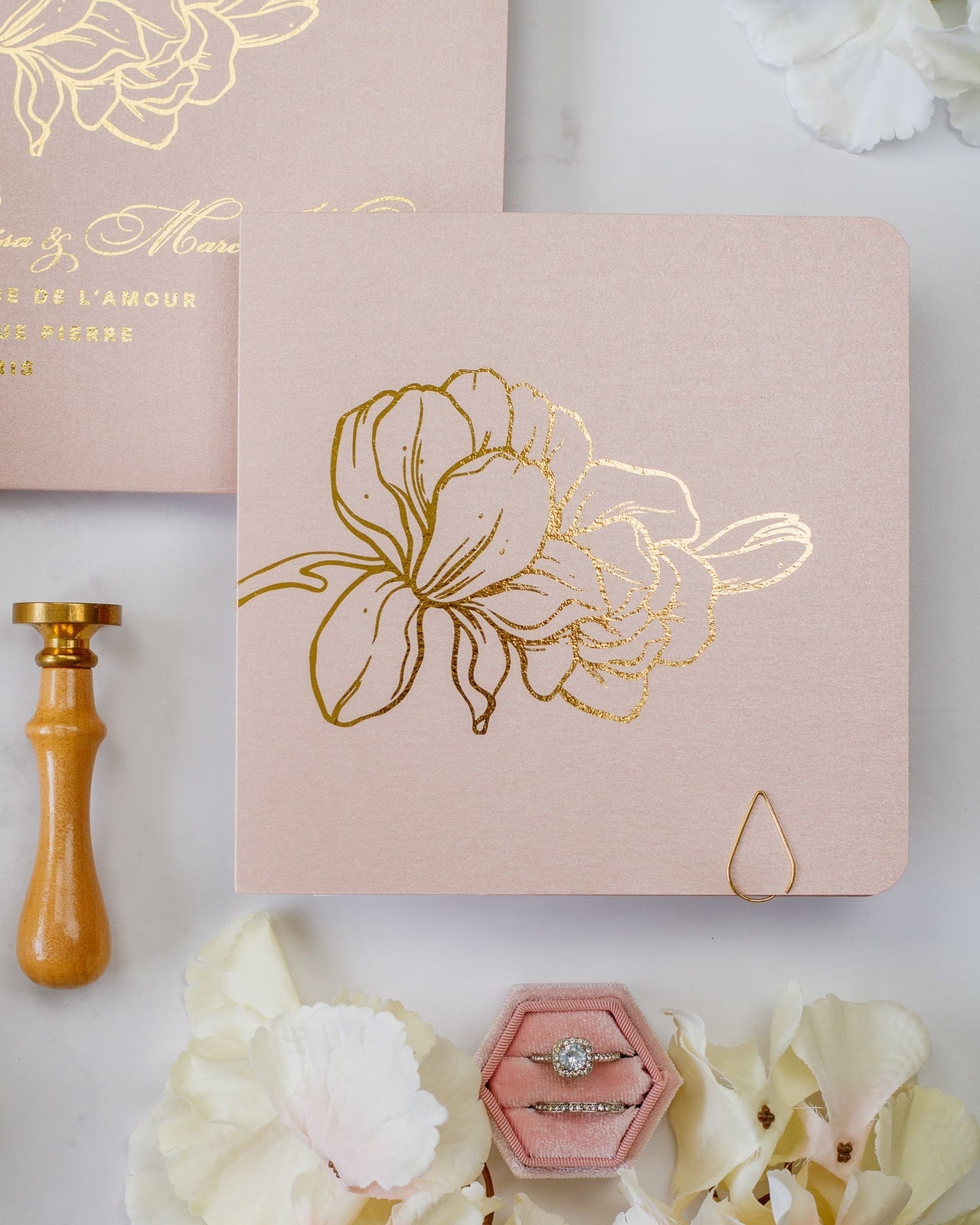 Alamanda - Échantillon - Faire - part - Luxe Carterie Studio