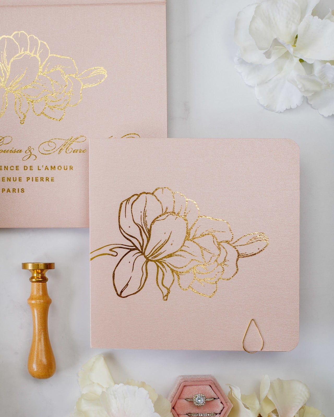 Alamanda - Échantillon - Faire - part - Luxe Carterie Studio