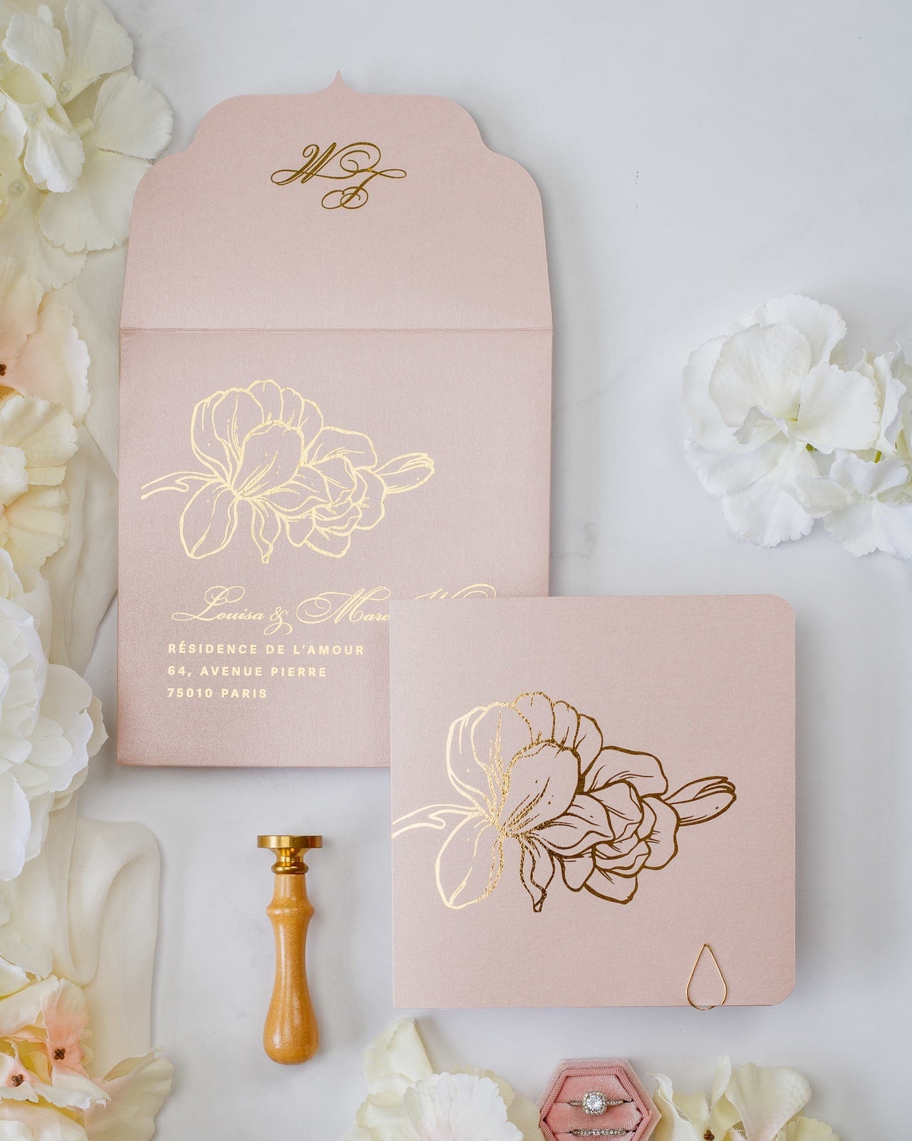 Alamanda - Échantillon - Faire - part - Luxe Carterie Studio