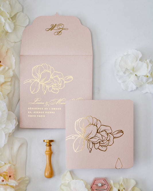 Alamanda - Échantillon - Faire - part - Luxe Carterie Studio