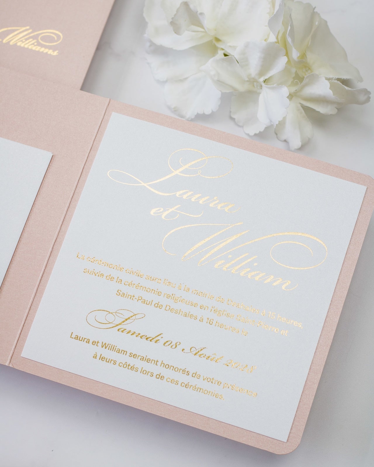 Alamanda - Échantillon - Faire - part - Luxe Carterie Studio