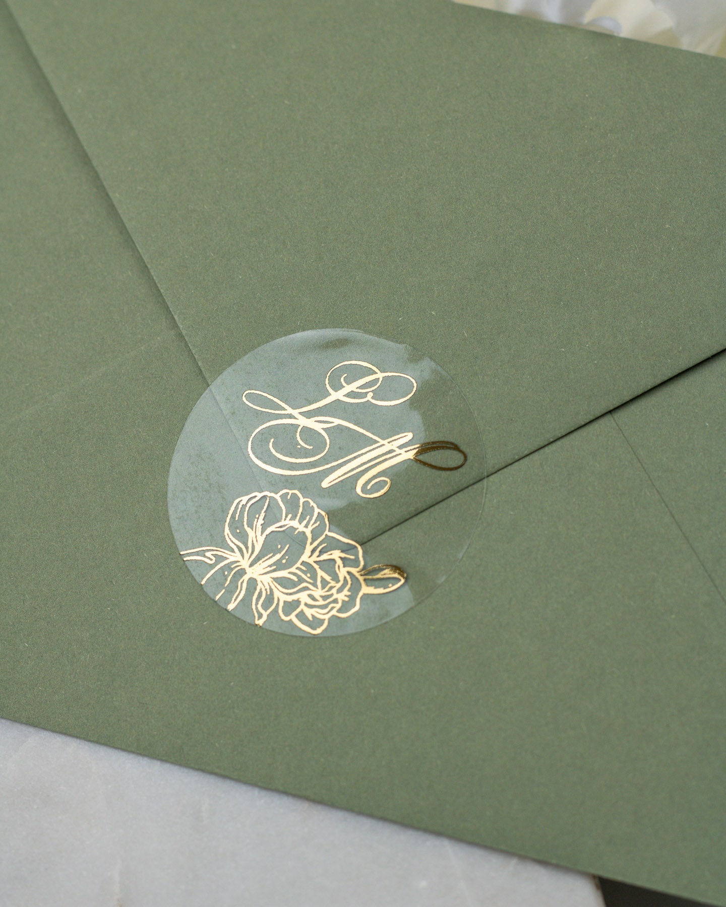 Alamanda - Sticker (lot de 15) - Stickers étiquettes - 4 cm - Lot de 15 - Luxe Carterie Studio