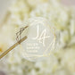 Alessia - Sticker (lot de 15) - Stickers étiquettes - 4 cm - Lot de 15 - Luxe Carterie Studio
