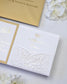 Alexia - Faire - part - Faire - part Pochette + 2 cartons (Invitation / Informations / RSVP / Programme ou autre) - Sans enveloppe - Luxe Carterie Studio
