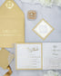 "Alexia" - Faire-part de mariage laser cut élégant et romantique avec dorure or - Wedding stationery - Création Luxe Carterie Studio