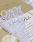 Alexia - Faire - part - Faire - part Pochette + 2 cartons (Invitation / Informations / RSVP / Programme ou autre) - Sans enveloppe - Luxe Carterie Studio