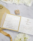 "Alexia" - Faire-part de mariage laser cut élégant et romantique avec dorure or - Wedding stationery - Création Luxe Carterie Studio