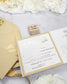 "Alexia" - Faire-part de mariage laser cut élégant et romantique avec dorure or - Wedding stationery - Création Luxe Carterie Studio
