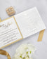 "Alexia" - Faire-part de mariage laser cut élégant et romantique avec dorure or - Wedding stationery - Création Luxe Carterie Studio