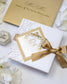 Alexia - Faire - part - Faire - part Pochette + 2 cartons (Invitation / Informations / RSVP / Programme ou autre) - Sans enveloppe - Luxe Carterie Studio