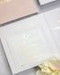 "Alice" - Faire-part de mariage chic, élégant et romantique avec dorure or - Wedding stationery - Création Luxe Carterie Studio