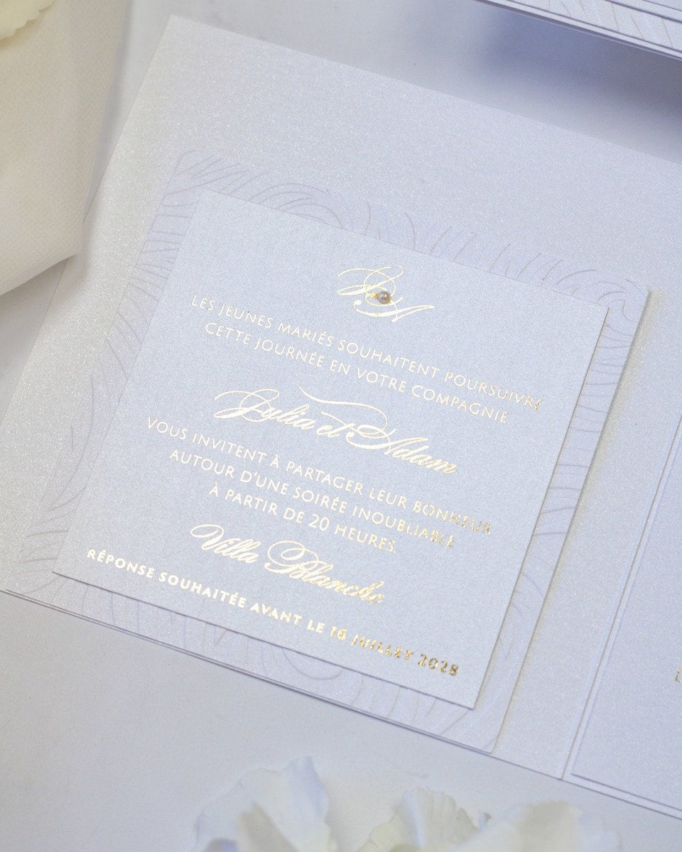Alice - Échantillon - Faire - part - Luxe Carterie Studio