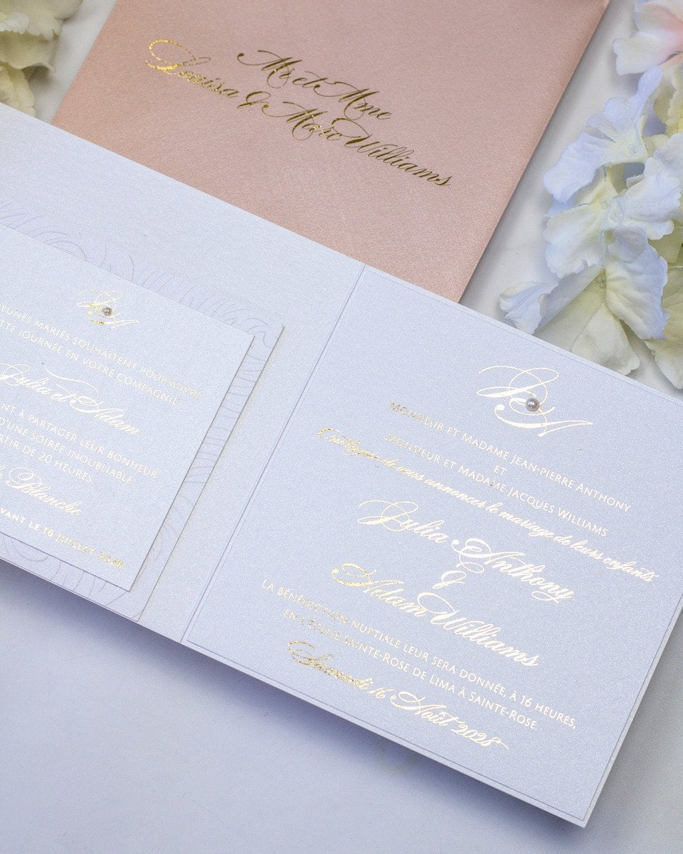 Alice - Échantillon - Faire - part - Luxe Carterie Studio