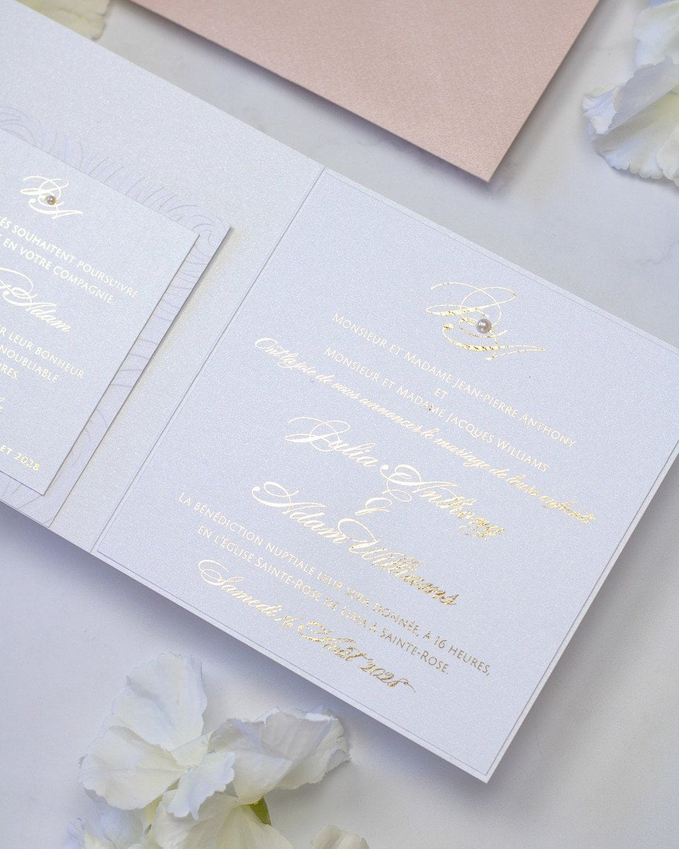Alice - Échantillon - Faire - part - Luxe Carterie Studio