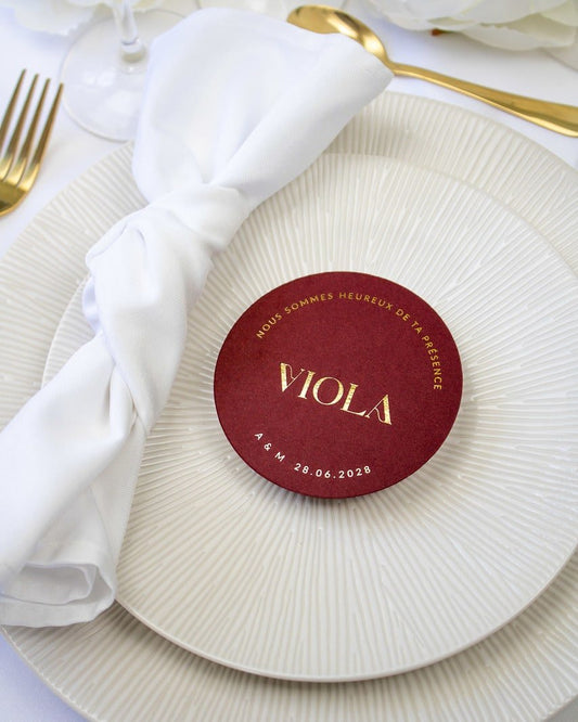 "Alicia" - Faire-part de mariage chic, élégant et romantique avec dorure or - Wedding stationery - Création Luxe Carterie Studio