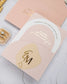 "Alina" - Faire-part de mariage moderne, chic et élégant avec dorure or – Wedding stationery - Création Luxe Carterie Studio