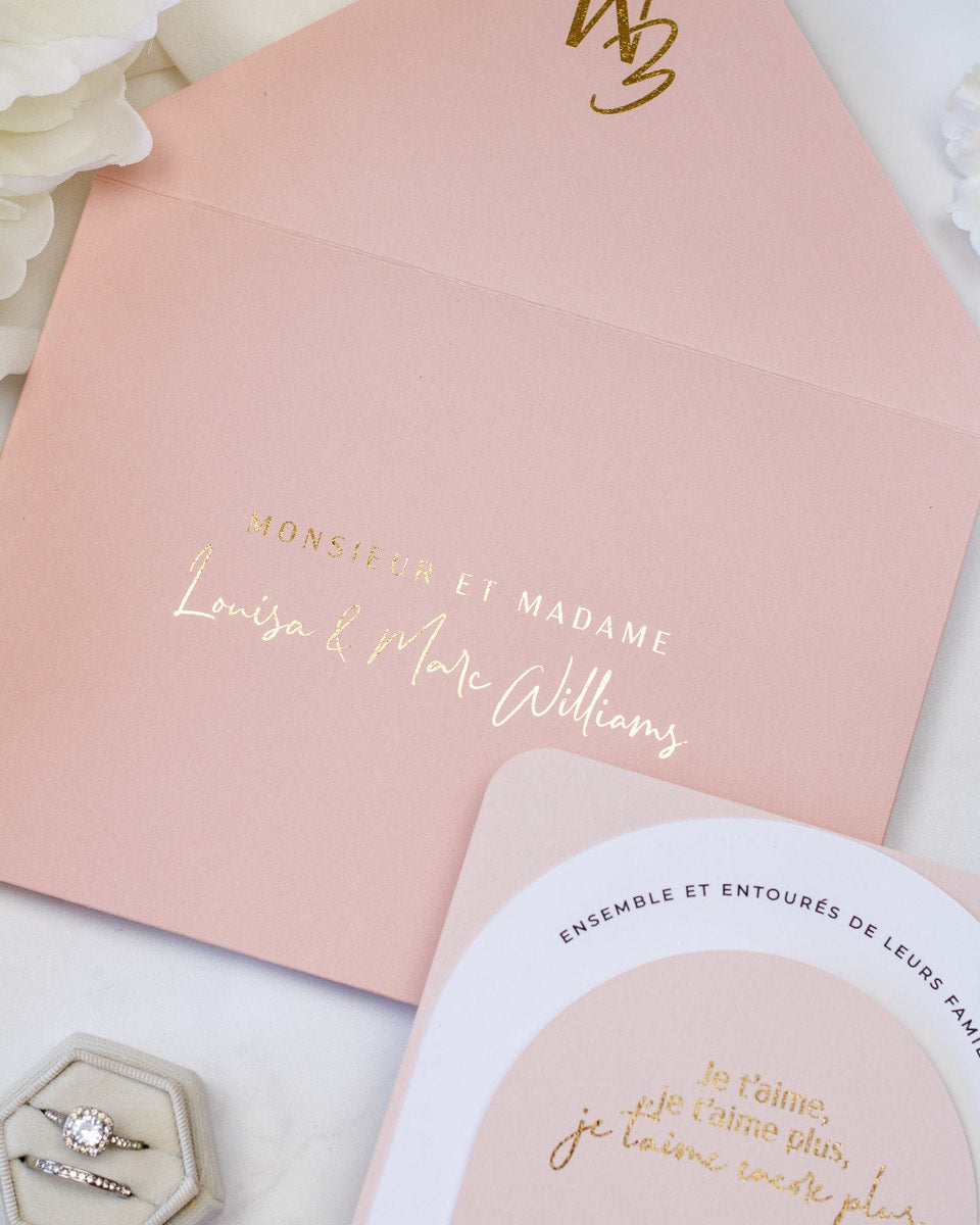 Alina - Faire - part - Sans enveloppe - Luxe Carterie Studio