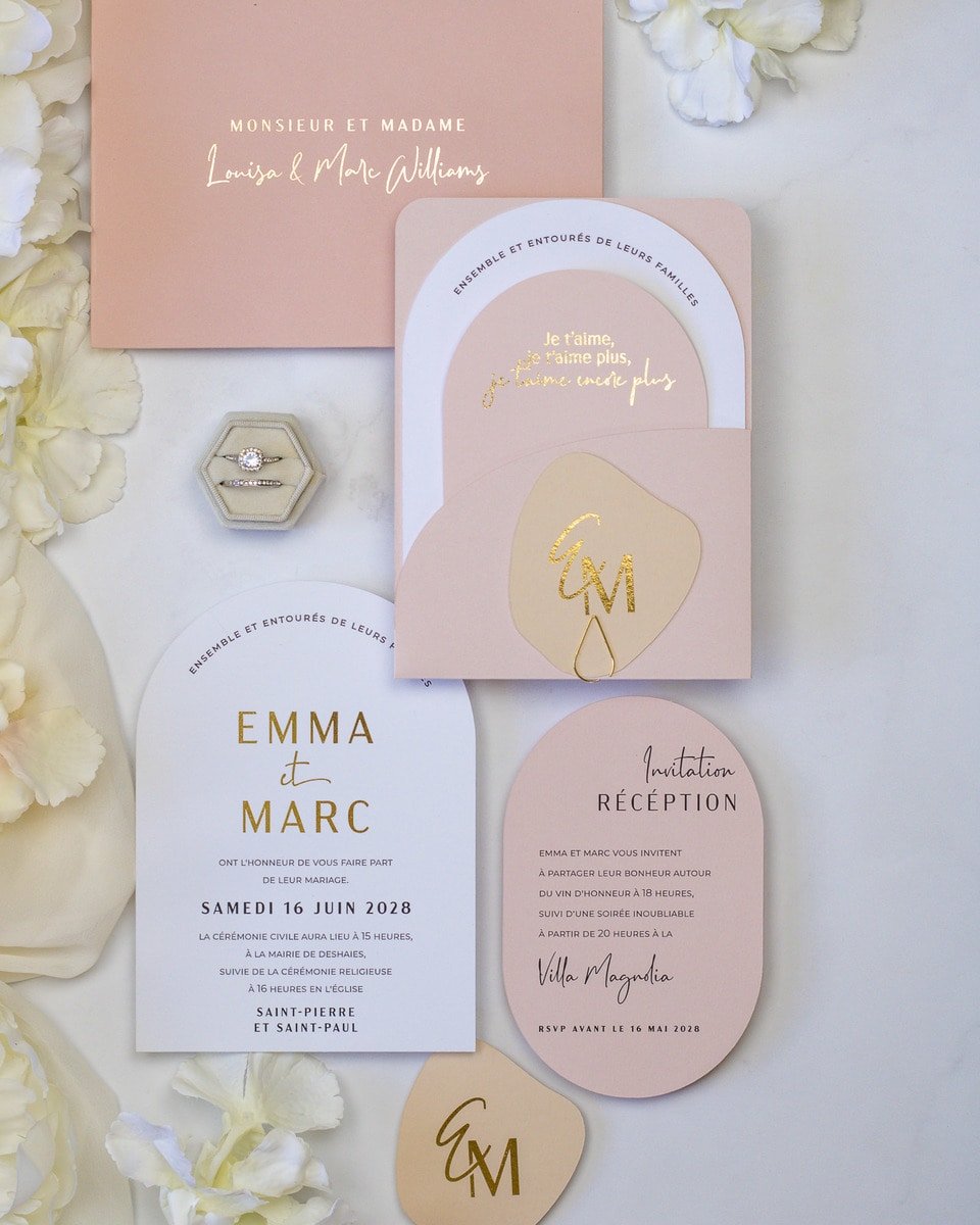 Alina - Échantillon - Faire - part - Luxe Carterie Studio