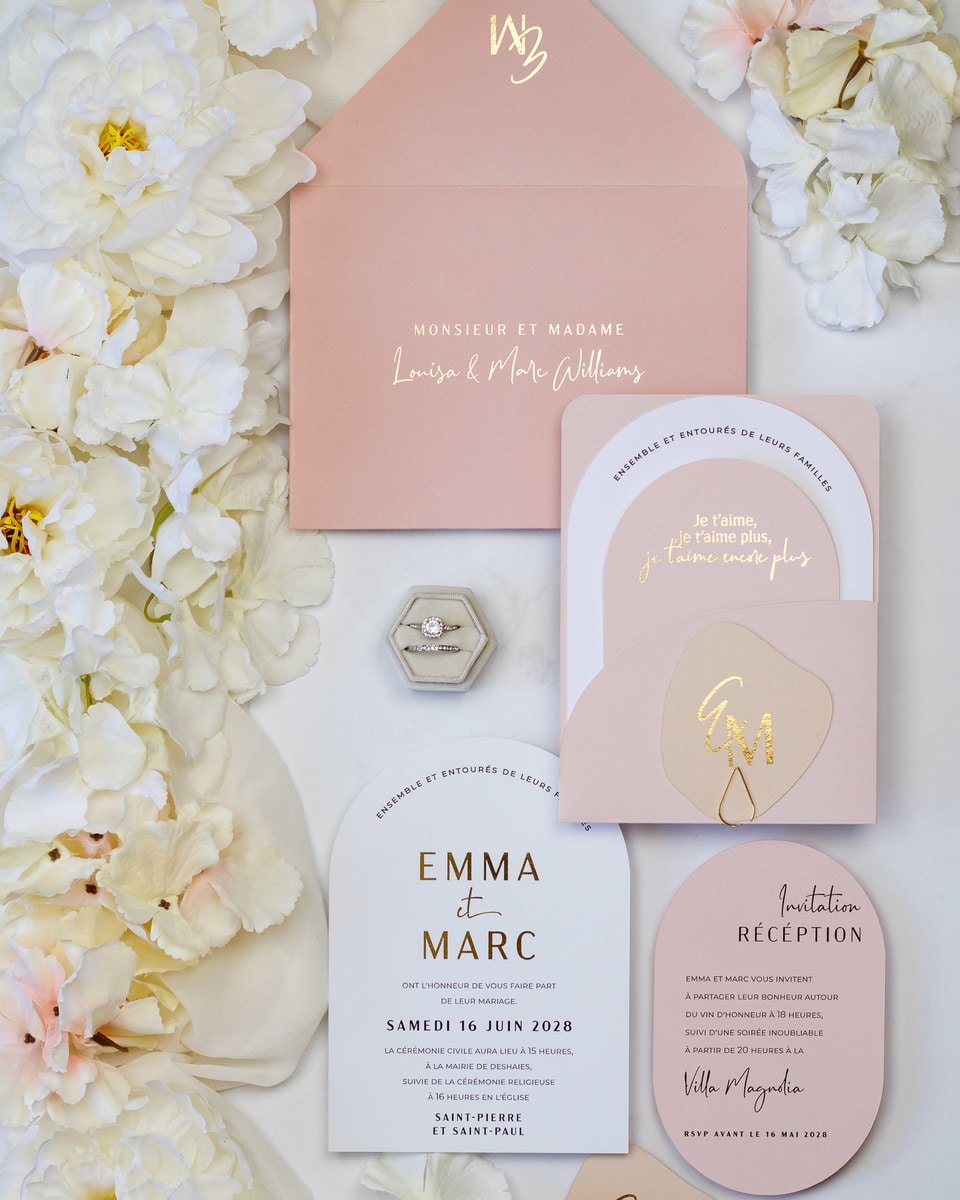 Alina - Échantillon - Faire - part - Luxe Carterie Studio