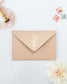 ALINEA - Enveloppe épaisse avec Dorure - Enveloppe - 12 cm x 16.5 cm - Luxe Carterie Studio