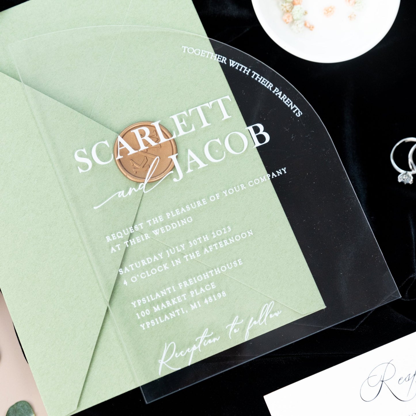 Alma - Faire - part - Faire - part seul - Sans enveloppe - Luxe Carterie Studio
