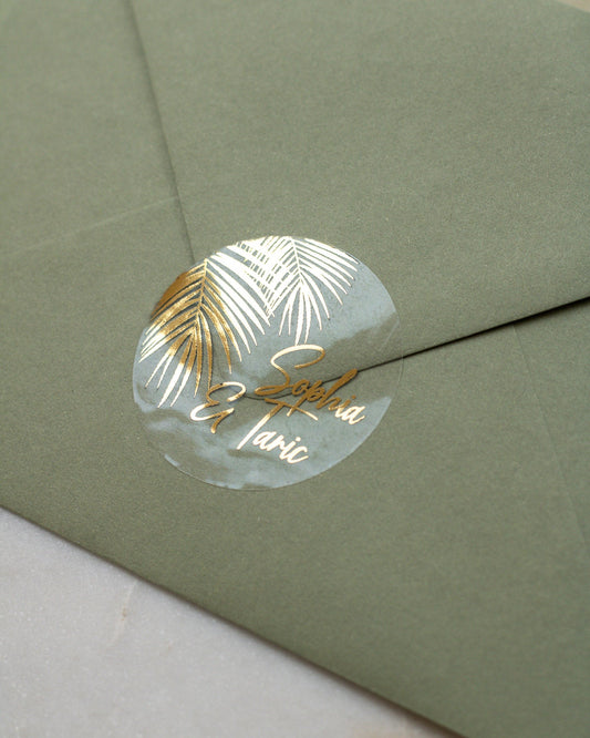 Aloha - Sticker (lot de 15) - Stickers étiquettes - 4 cm - Lot de 15 - Luxe Carterie Studio
