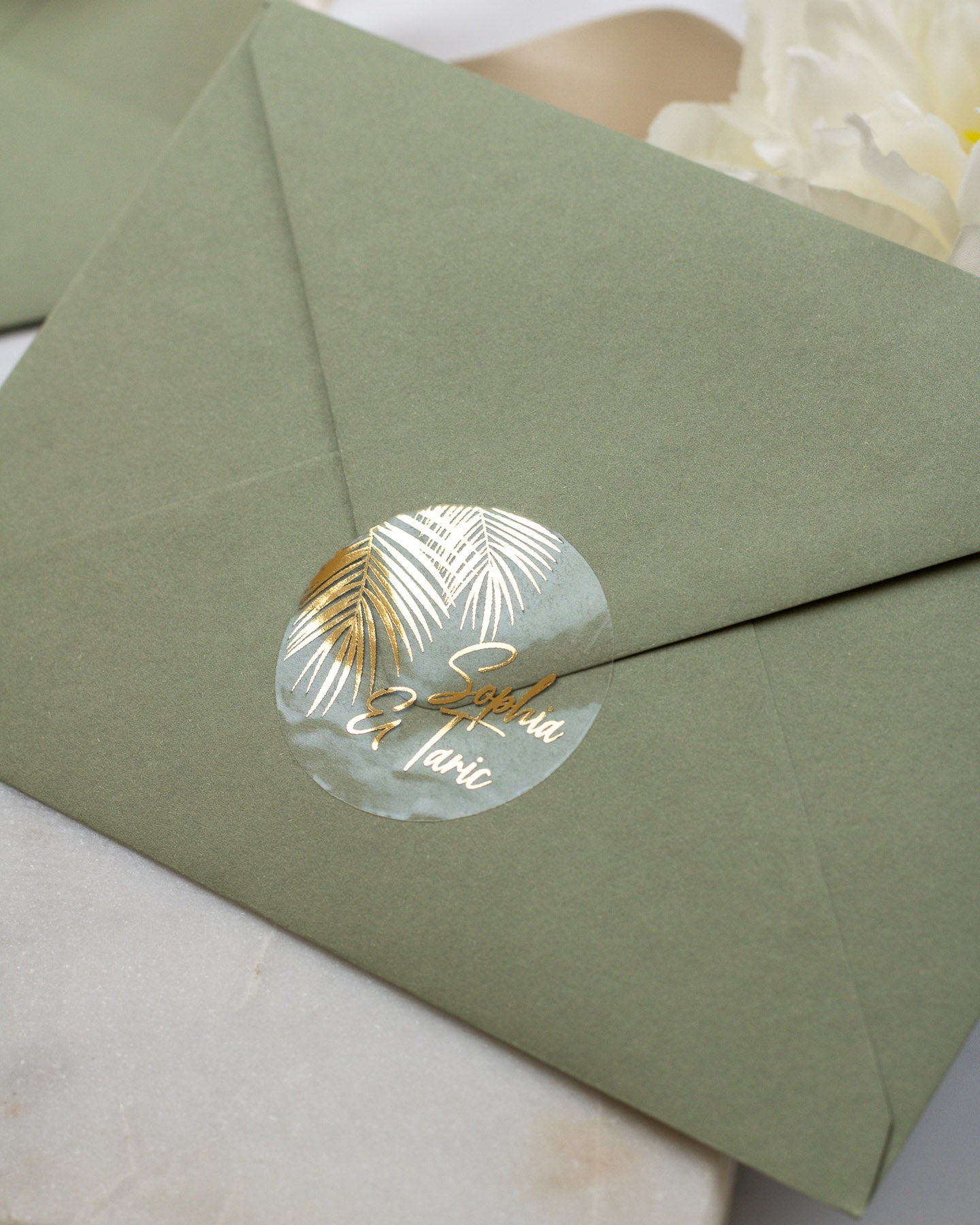 Aloha - Sticker (lot de 15) - Stickers étiquettes - 4 cm - Lot de 15 - Luxe Carterie Studio