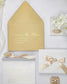 "Amaryllis" - Faire-part de mariage chic, élégant et romantique avec dorure or - Wedding stationery - Création Luxe Carterie Studio