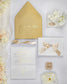 "Amaryllis" - Faire-part de mariage chic, élégant et romantique avec dorure or - Wedding stationery - Création Luxe Carterie Studio