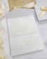 "Amaryllis" - Faire-part de mariage chic, élégant et romantique avec dorure or - Wedding stationery - Création Luxe Carterie Studio
