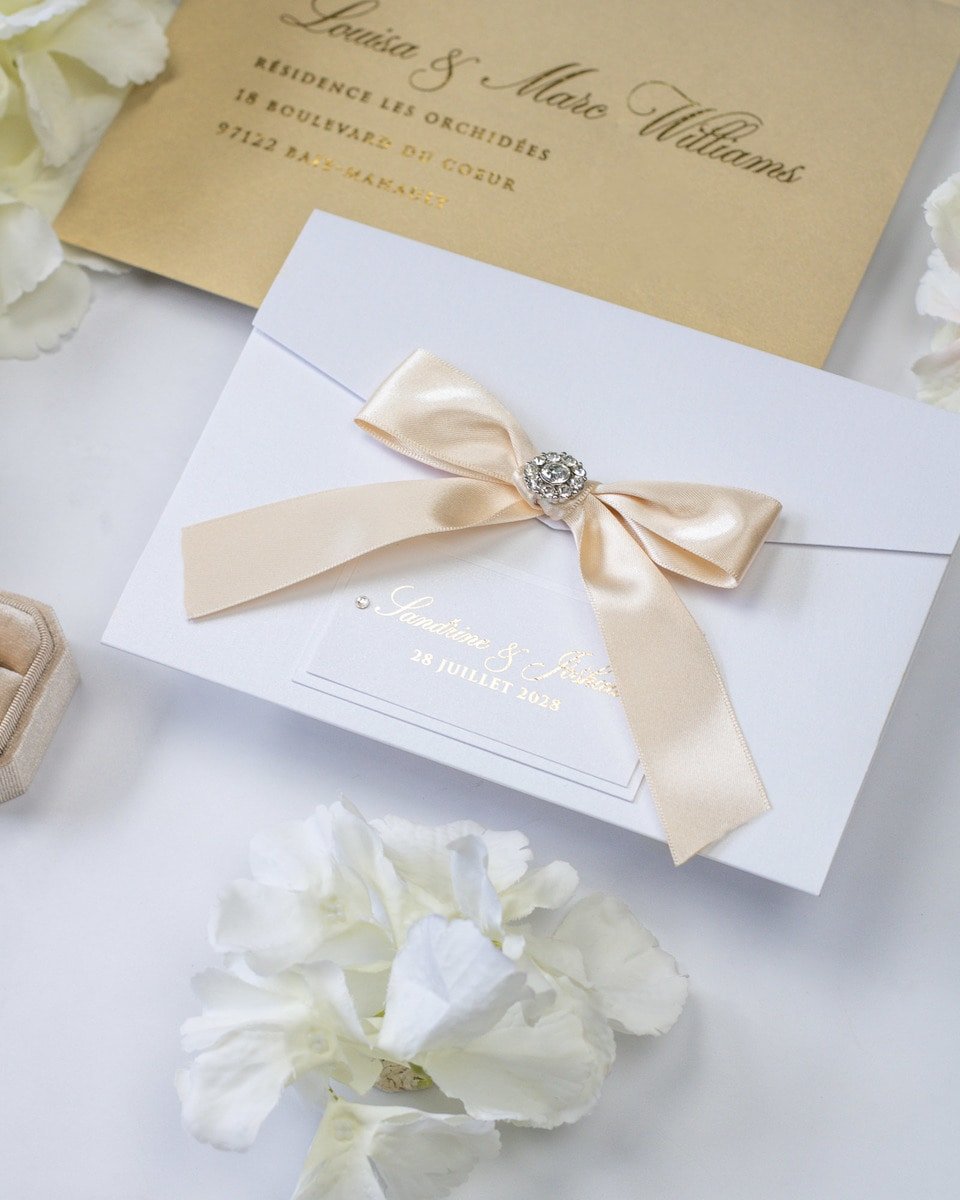 Amaryllis - Échantillon - Faire - part - Luxe Carterie Studio