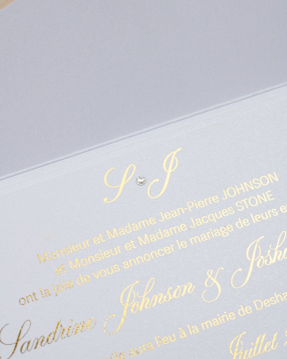 Amaryllis - Échantillon - Faire - part - Luxe Carterie Studio