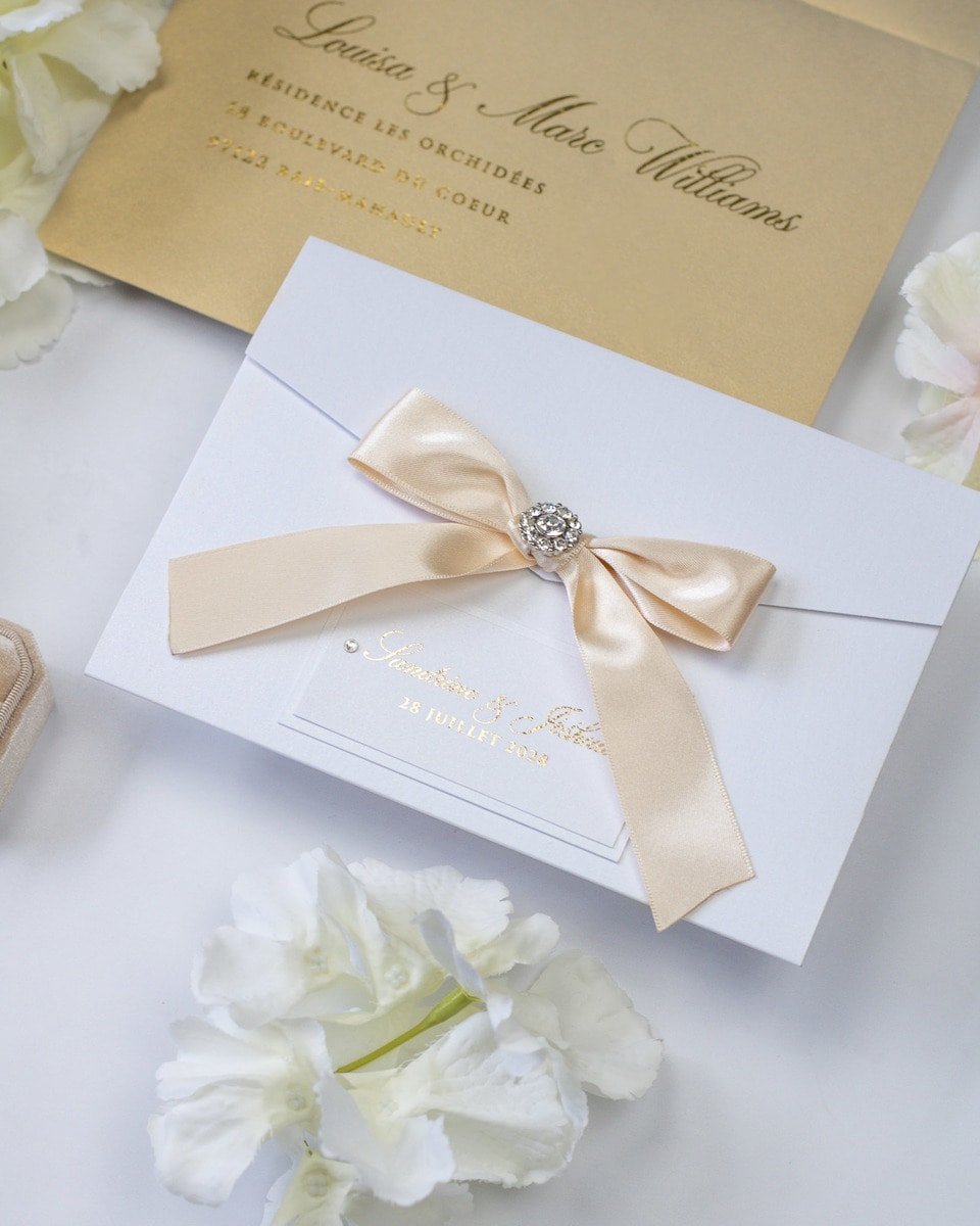 Amaryllis - Échantillon - Faire - part - Luxe Carterie Studio