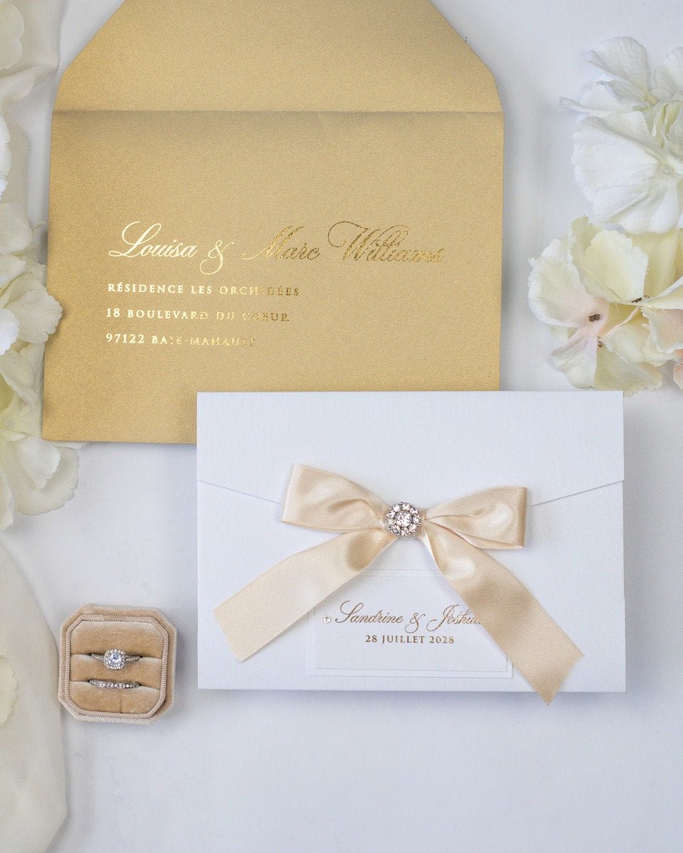 Amaryllis - Échantillon - Faire - part - Luxe Carterie Studio