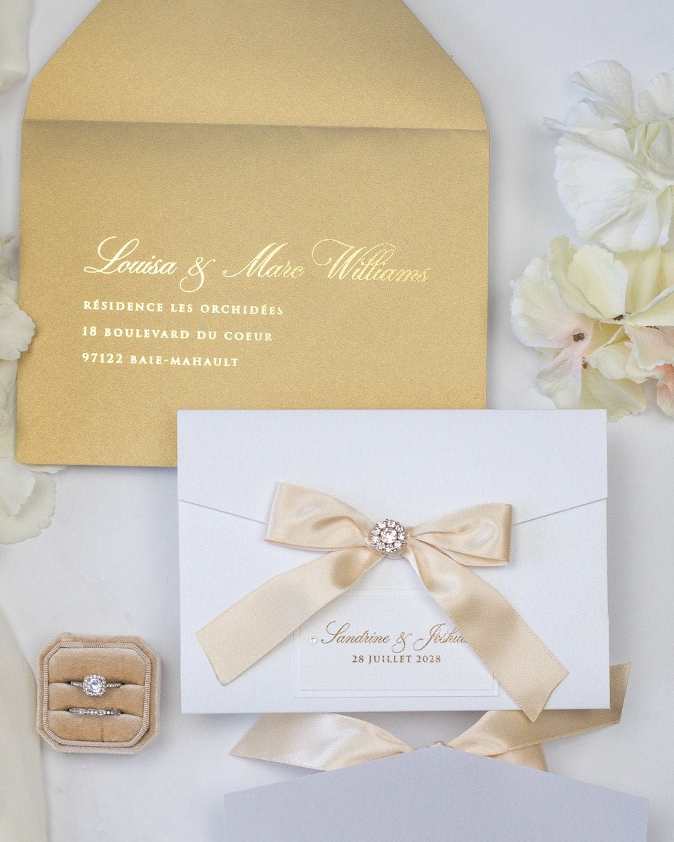 Amaryllis - Échantillon - Faire - part - Luxe Carterie Studio
