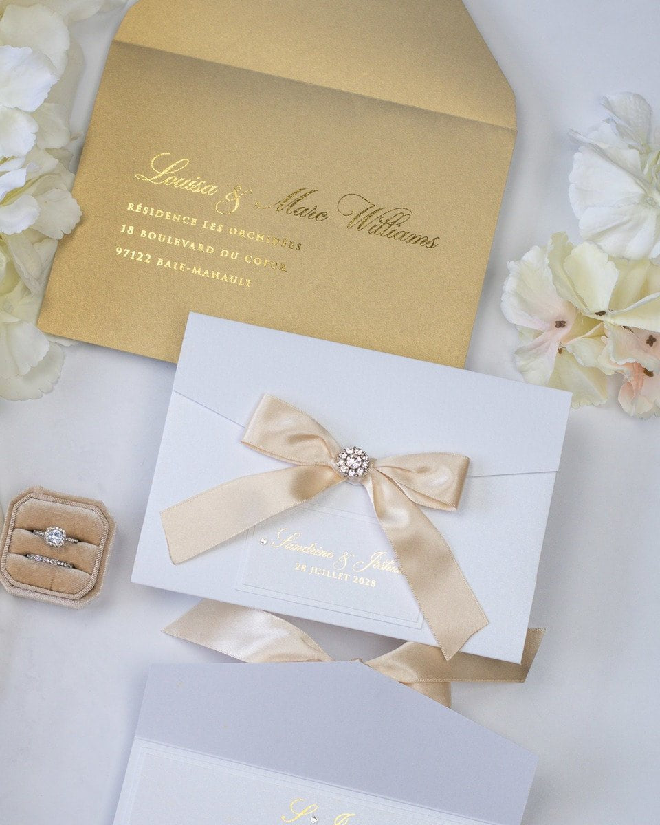 Amaryllis - Échantillon - Faire - part - Luxe Carterie Studio