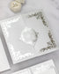 "Amber" - Faire-part de mariage luxueux, chic et élégant avec dorure argent – Wedding stationery - Création Luxe Carterie Studio